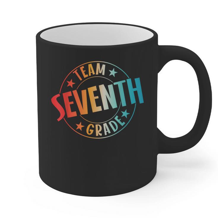 Team Seventh Grade Teacher Student Back To School 7th Grade Graphic Print Coffee Mug