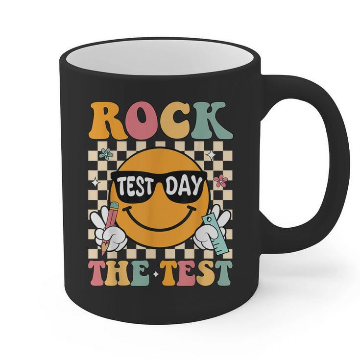 Test Day Rock The Test Teacher Testing Day You Got This Graphic Print Coffee Mug