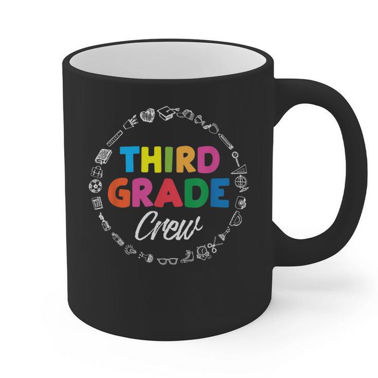 Third Grade Crew First Day Of School 3rd Grade Teacher Graphic Print Coffee Mug