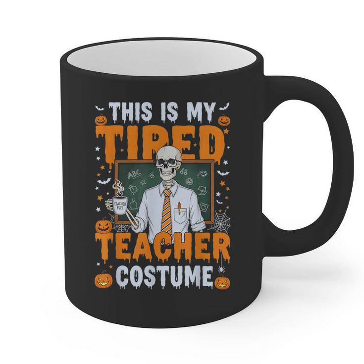 This Is My Tired Teacher Costume Halloween Costumes Graphic Print Coffee Mug