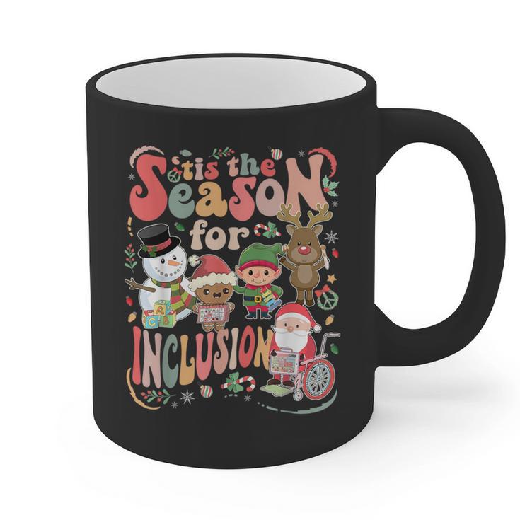 Tis The Season For Inclusion Christmas Sped Teacher Graphic Print Coffee Mug
