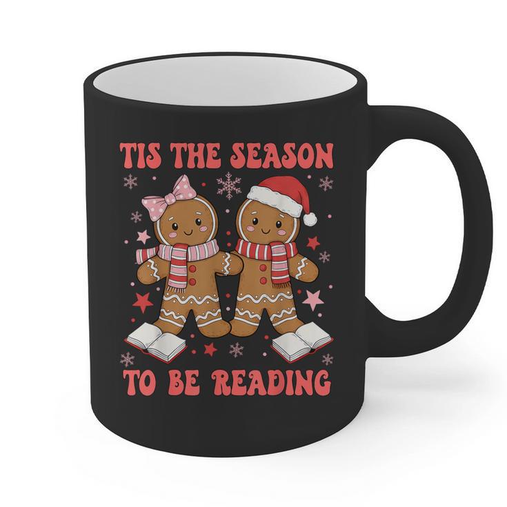 Tis The Season Reading Christmas Shirt Book Lovers Teacher Graphic Print Coffee Mug