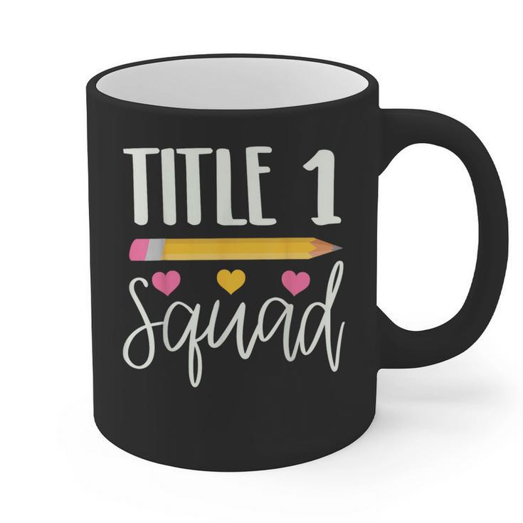 Title 1 Reading Teacher Shirt Graphic Print Coffee Mug