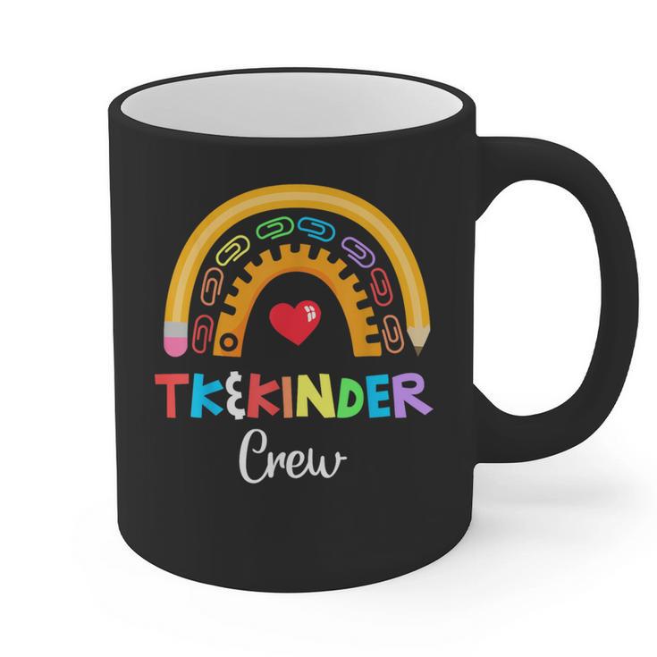 TK And Kinder Crew TK Teacher Transitional Kindergarten PreK Graphic Print Coffee Mug
