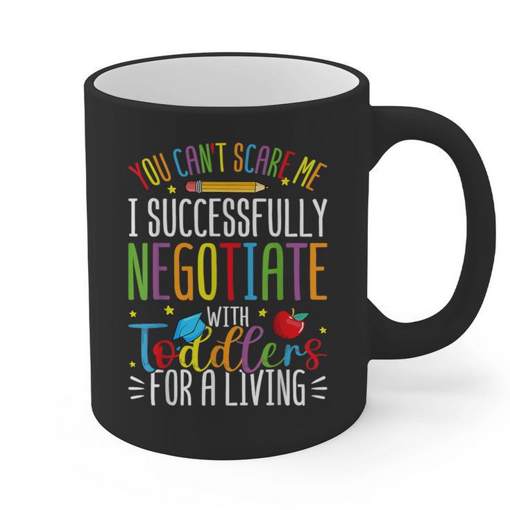 Toddler Negotiator Preschool Teacher Humor Babysitters Graphic Print Coffee Mug