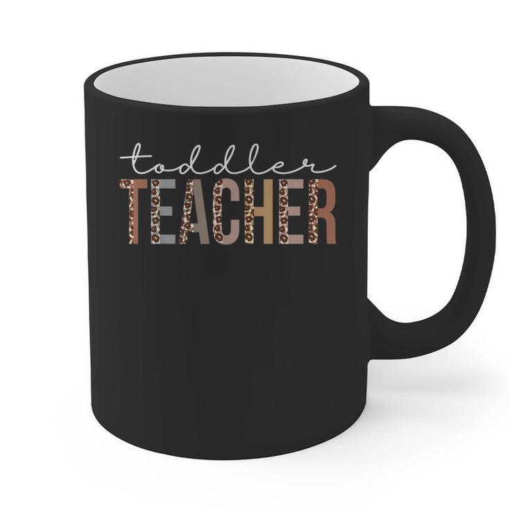 Toddler Teacher Leopard Appreciation For Women For Work Graphic Print Coffee Mug