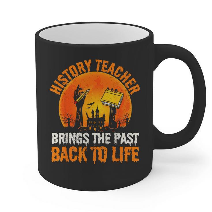History Teacher Brings Past Back To Life Halloween Zombie Graphic Print Coffee Mug