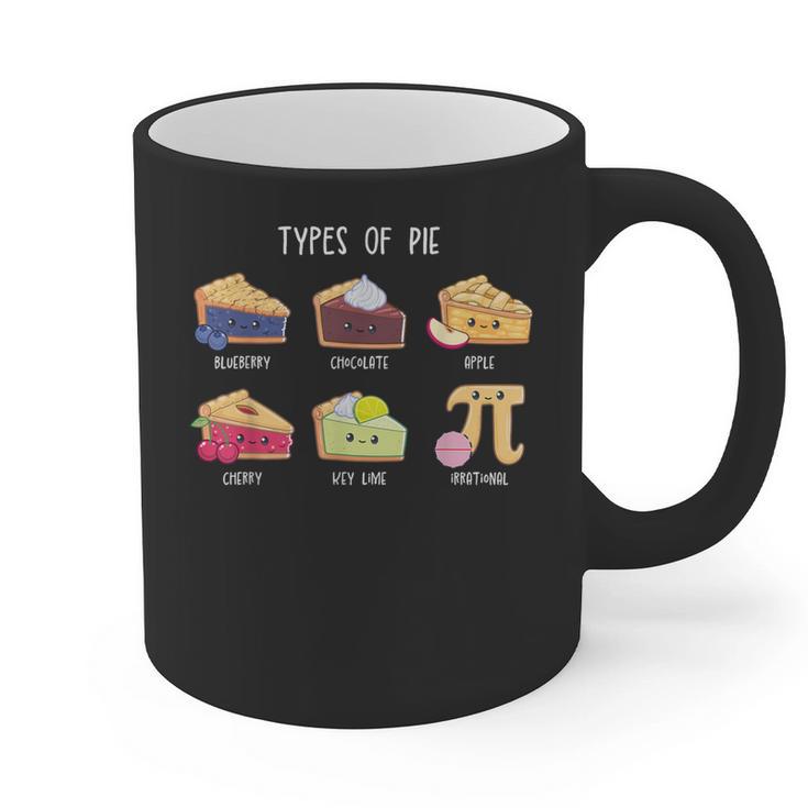 Types Of Pie Pi Day Math Teacher Geek 314 Math Pun Graphic Print Coffee Mug