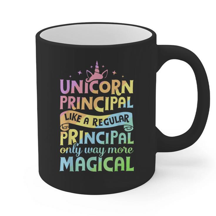 Unicorn Principal Back To School Teacher Appreciation Graphic Print Coffee Mug