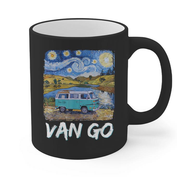 Van Go Retro Vanlife Art Teacher Graphic Print Coffee Mug