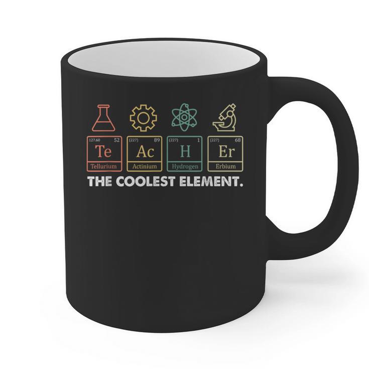 Vintage The Coolest Element Periodic Table Chemist Teacher Graphic Print Coffee Mug