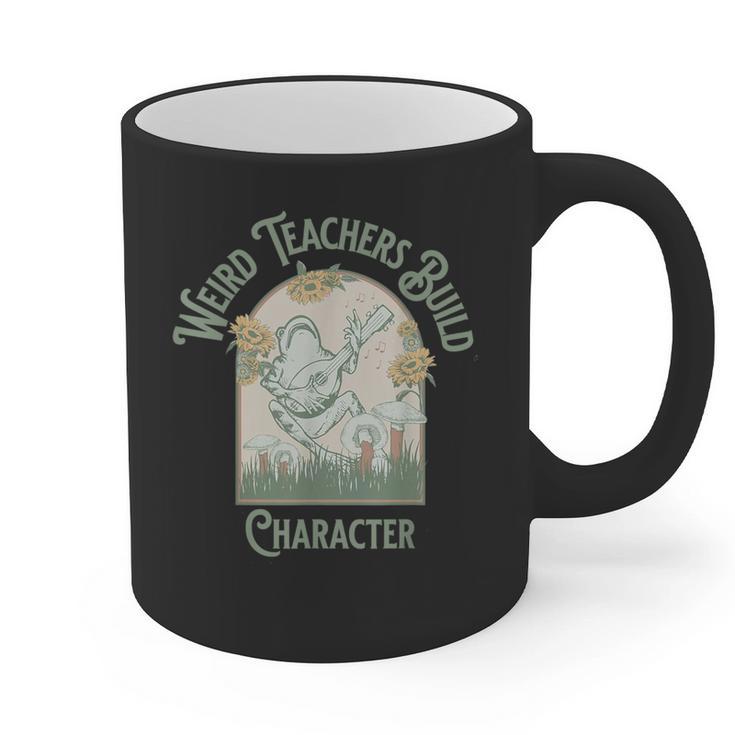 Weird Teachers Build Character- Teacher's Day Graphic Print Coffee Mug