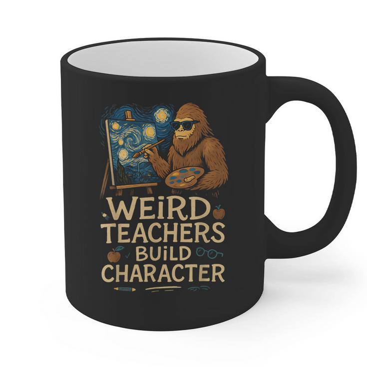 Weird Teachers Build Character Van Bigfoot Art Graphic Print Coffee Mug