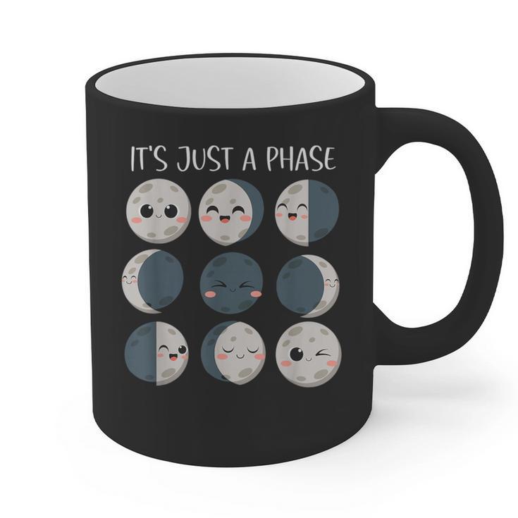 Women Science Teacher Moon Phases Scientist Back To School Graphic Print Coffee Mug