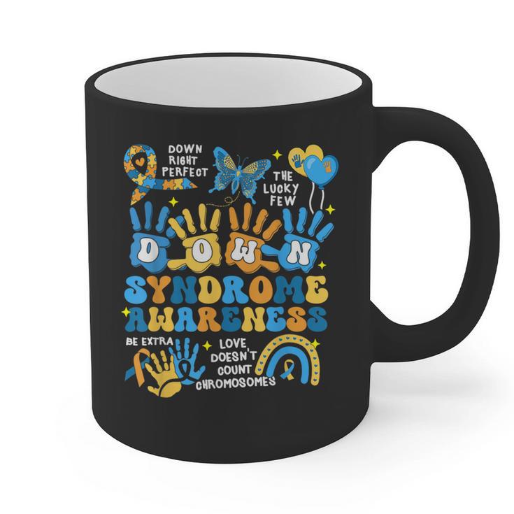 World Down Syndrome Day Awareness T21 Teacher Women Men Kids Graphic Print Coffee Mug