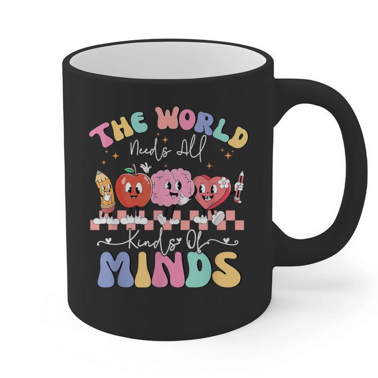 The World Needs All Kinds Of Minds Special Education Teacher Graphic Print Coffee Mug