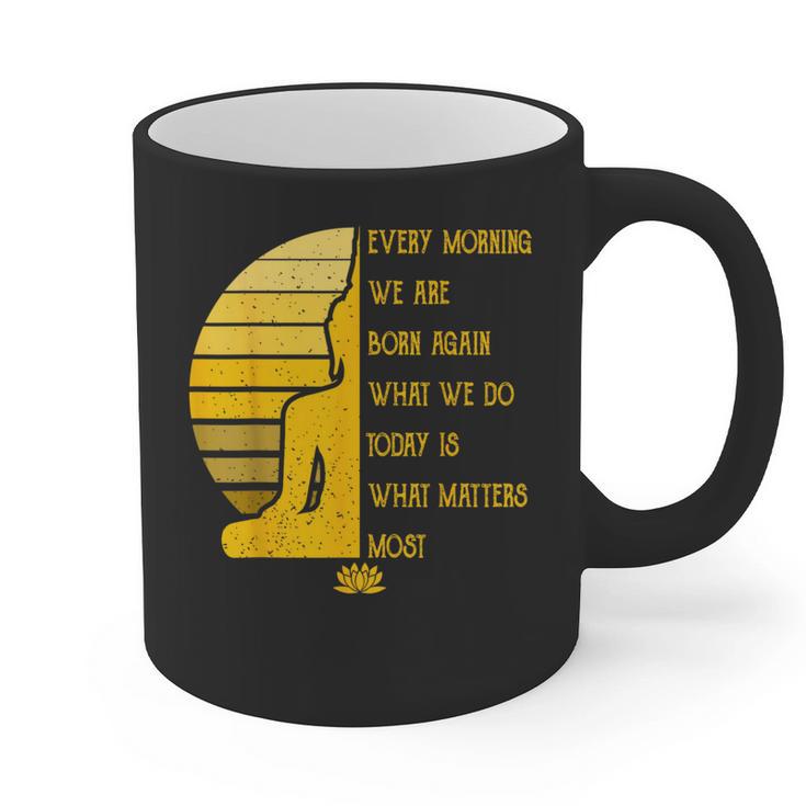 Yoga Meditation Buddha Yoga Teacher T-Shirt Graphic Print Coffee Mug