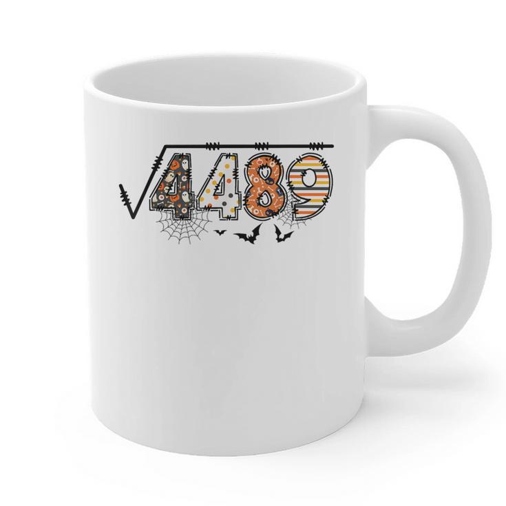 6 7 Square Root Of 4489 Slang Math Teacher Halloween Graphic Print Coffee Mug