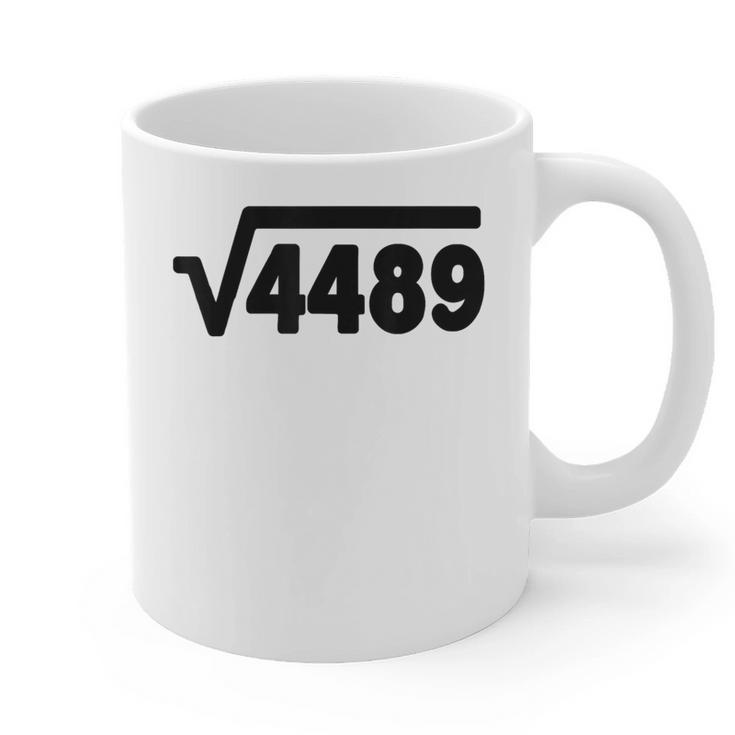 67 Meme Square Root 4489 Six Seven Slang Math Teacher Graphic Print Coffee Mug
