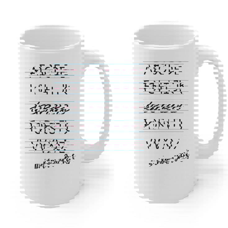 ABC Elemeno Shirt Alphabet Kindergarten Preschool Teacher Graphic Print Coffee Mug