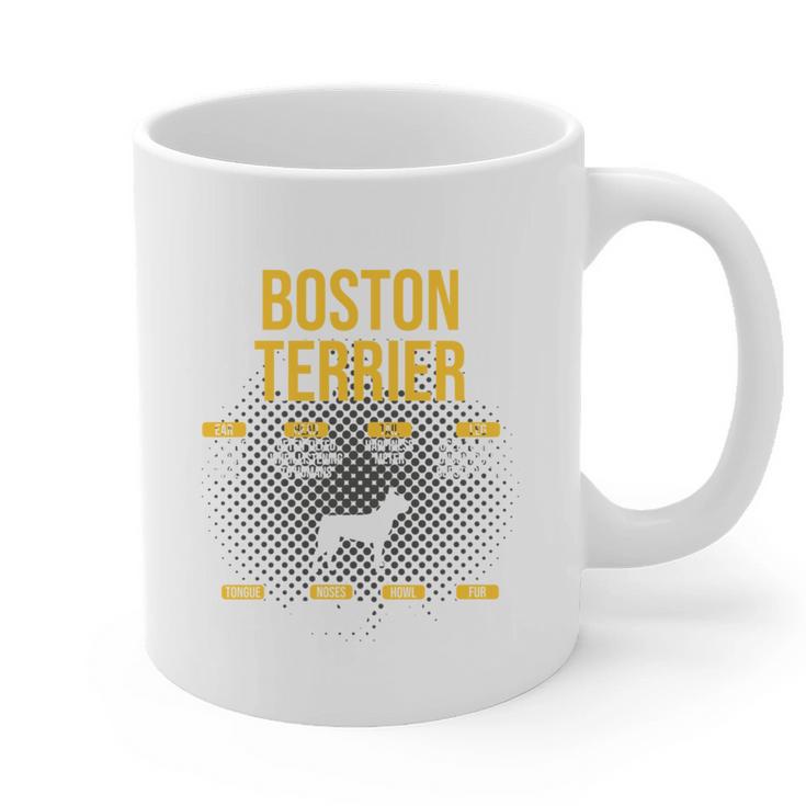 Anatomy Of Boston Terrier Dog Lover Graphic Print Coffee Mug