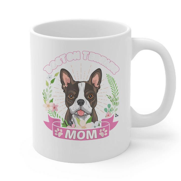 Boston Terrier Mom Mother's Day Graphic Print Coffee Mug