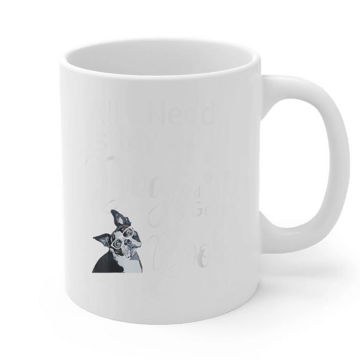 Boston Terrier Reading Books Love My Dog Men Women Kids T-Shirt Graphic Print Coffee Mug, trending gift