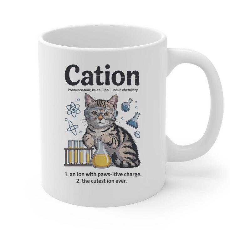 Cation Shirt Cat Science Chemistry Teacher Chemist Pun Graphic Print Coffee Mug
