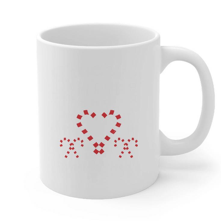 Christmas Candy Cane Work Of Heart Fourth 4th Grade Teacher Graphic Print Coffee Mug