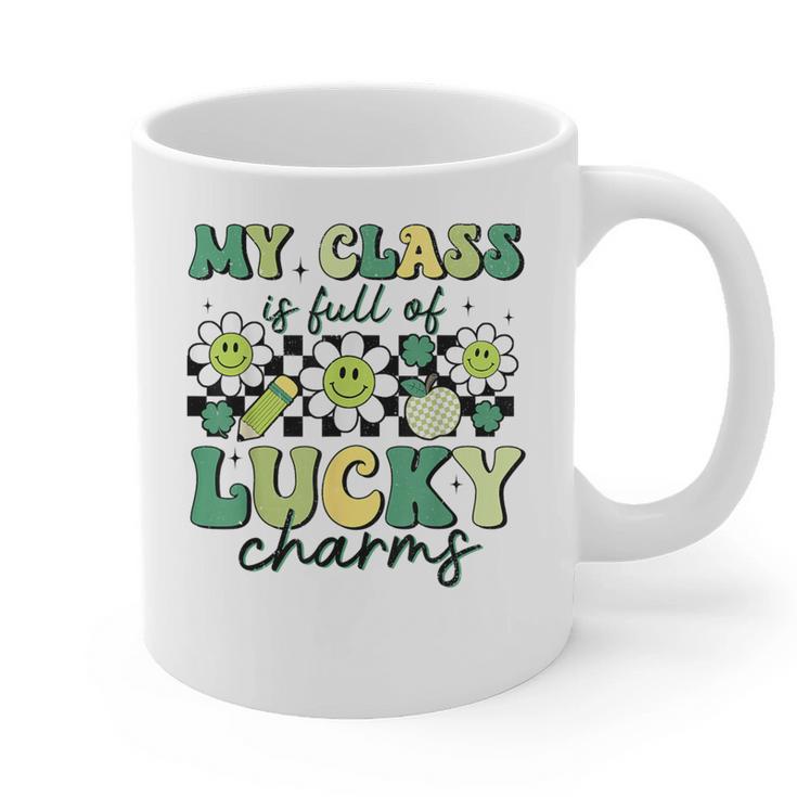 My Class Is Full Of Lucky Charms St Patricks Day Teacher Graphic Print Coffee Mug