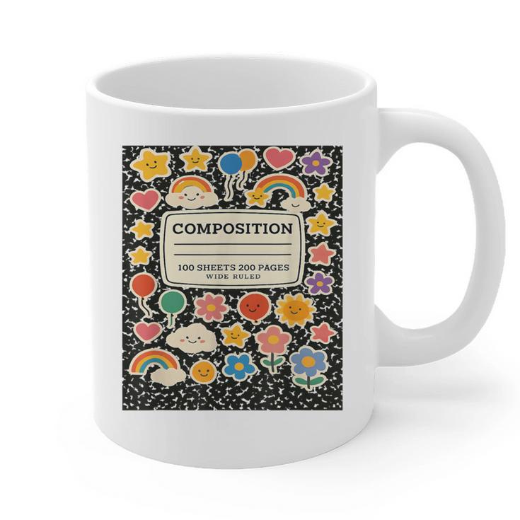 Composition Notebook Costume Teacher Matching Halloween Book Graphic Print Coffee Mug