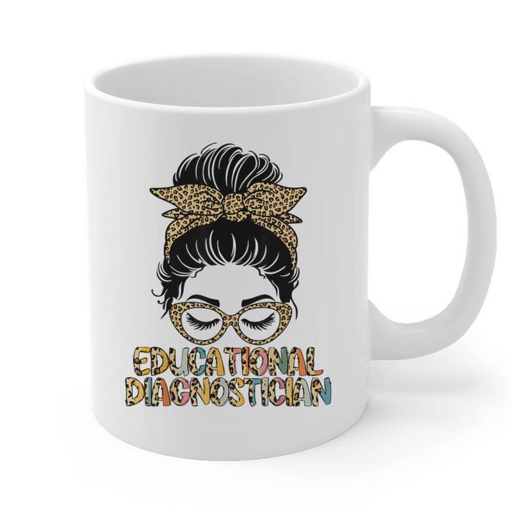 Cute Educational Diagnostician Teacher Appreciation Week Men Women Graphic Print Coffee Mug
