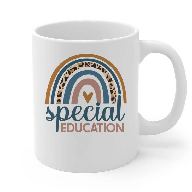 Cute Special Education Leopard Print SPED Teacher Idea Graphic Print Coffee Mug