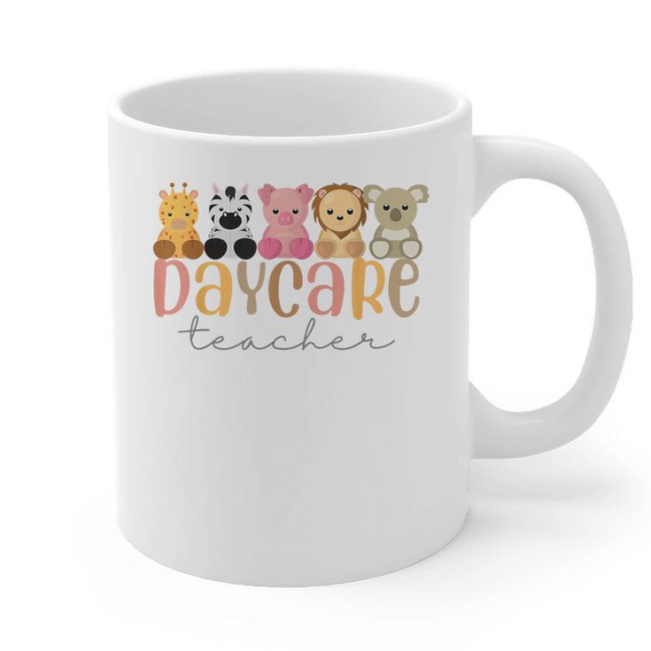 Daycare Teacher Animals Daycare Provider Back To School Graphic Print Coffee Mug