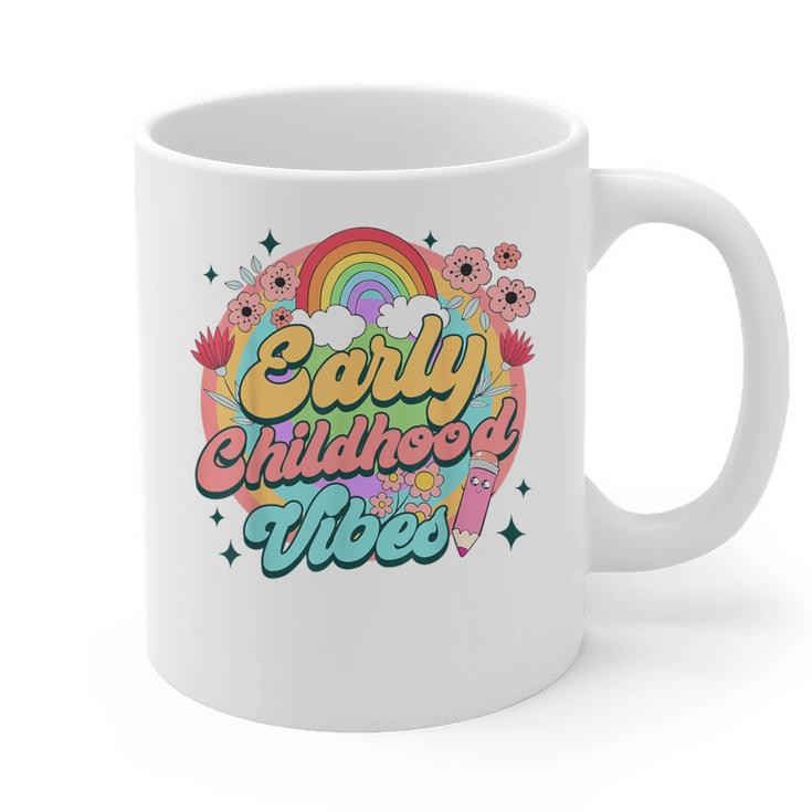Daycare Teacher Daycare Provider Early Childhood Vibes Graphic Print Coffee Mug