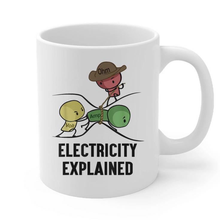 Electricity Explained Physics Nerd I Teacher School Graphic Print Coffee Mug