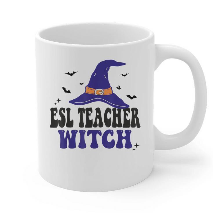 ESL Teacher Witch Halloween Matching Group Costume Graphic Print Coffee Mug