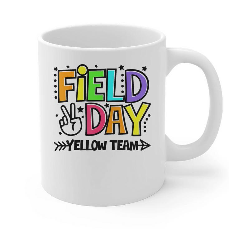 Field Day Yellow Team For Teacher Kids Field Day Games Graphic Print Coffee Mug