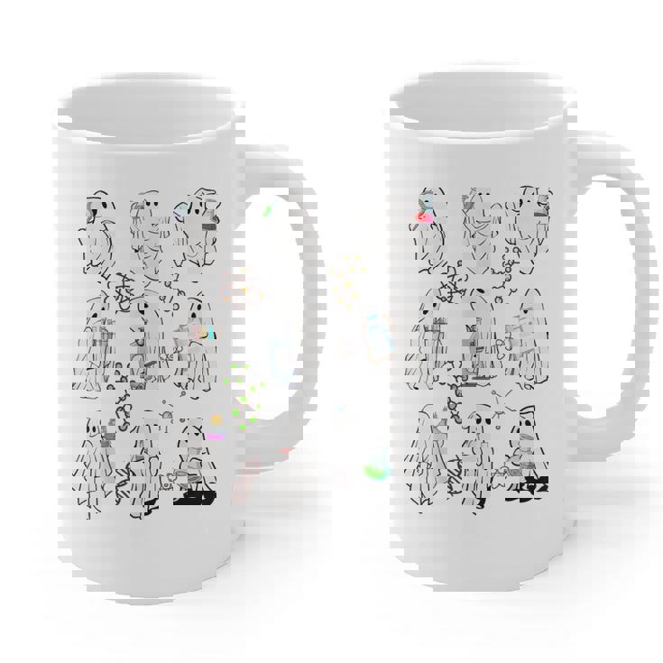 Ghost Science Teacher Chemistry Laboratory Halloween Costume Graphic Print Coffee Mug