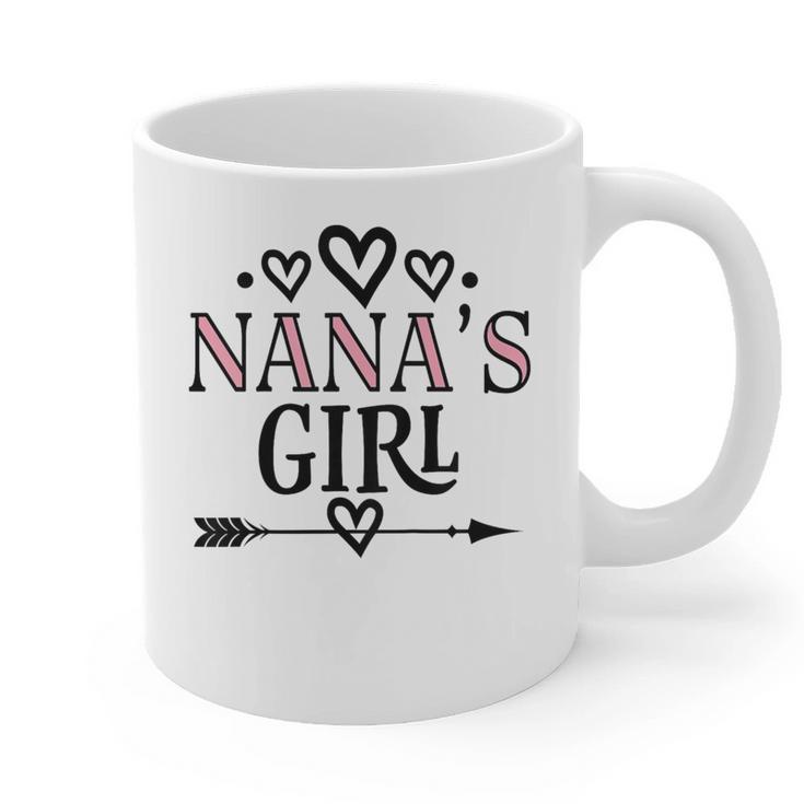 Granddaughter Nanas Girl Graphic Print Coffee Mug, trending gift