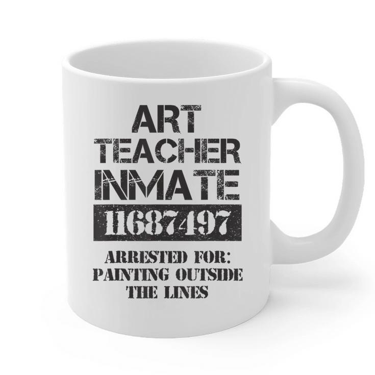 Halloween Art Teacher Prisoner Costume Graphic Print Coffee Mug