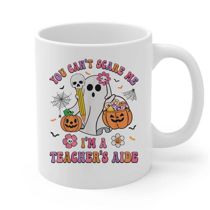 Halloween You Can't Scare Me I'm A School Teacher's Aide Graphic Print Coffee Mug