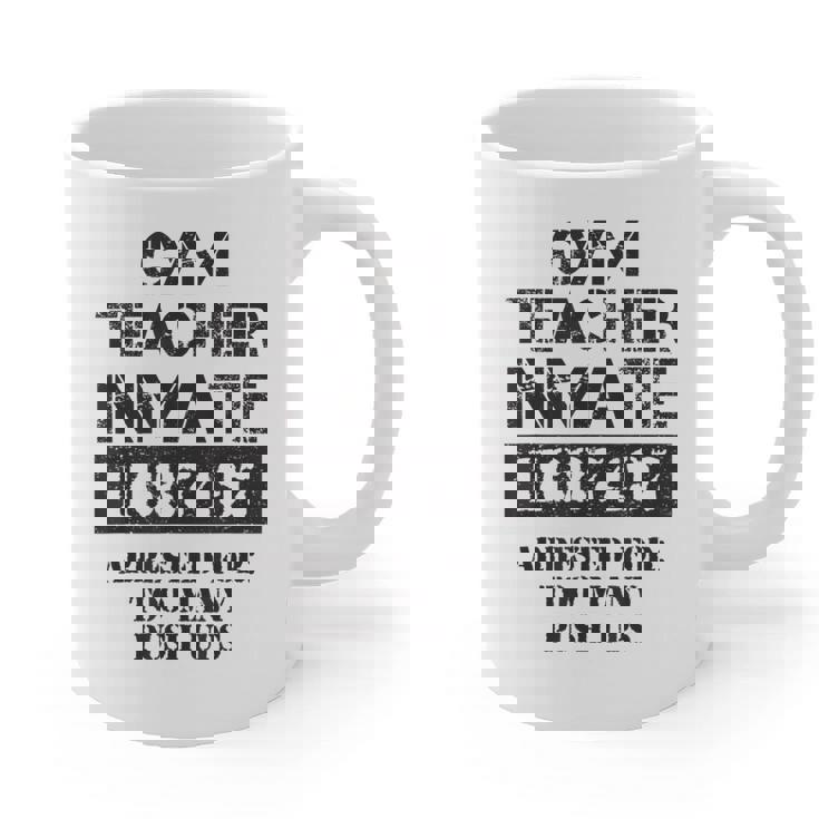 Halloween Gym Teacher Prisoner Costume Graphic Print Coffee Mug