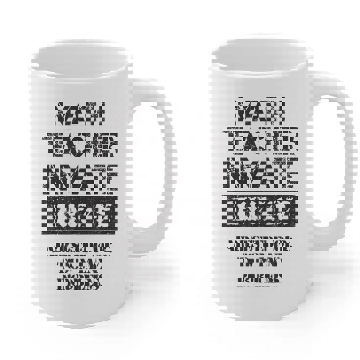 Halloween Math Teacher Prisoner Costume Graphic Print Coffee Mug