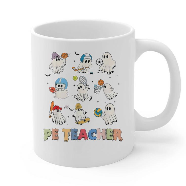 Halloween PE Teacher Spooky Physical Education Teacher Graphic Print Coffee Mug