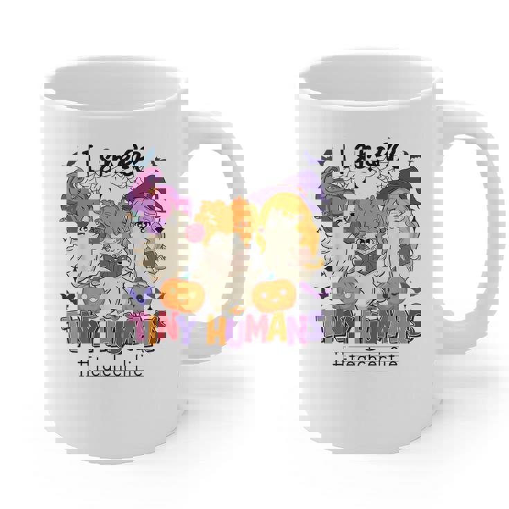 Halloween Teacher Smell a Tiny Human Ghost Spooky Season Graphic Print Coffee Mug