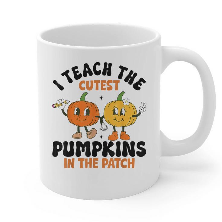 Halloween Teacher I Teach The Cutest Pumpkins In The Patch Graphic Print Coffee Mug