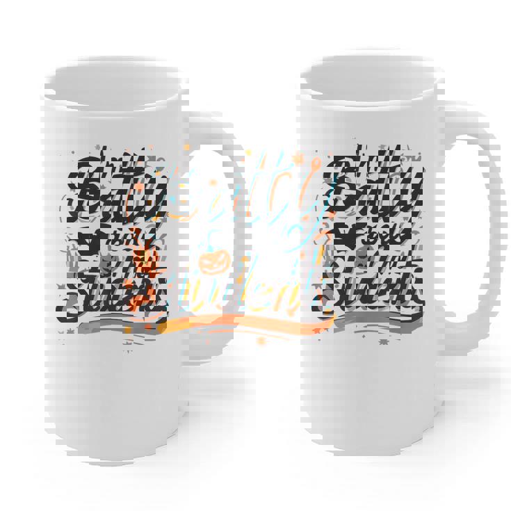 I&#x27;m Batty About My Students Watercolor Bat Teacher Halloween Graphic Print Coffee Mug