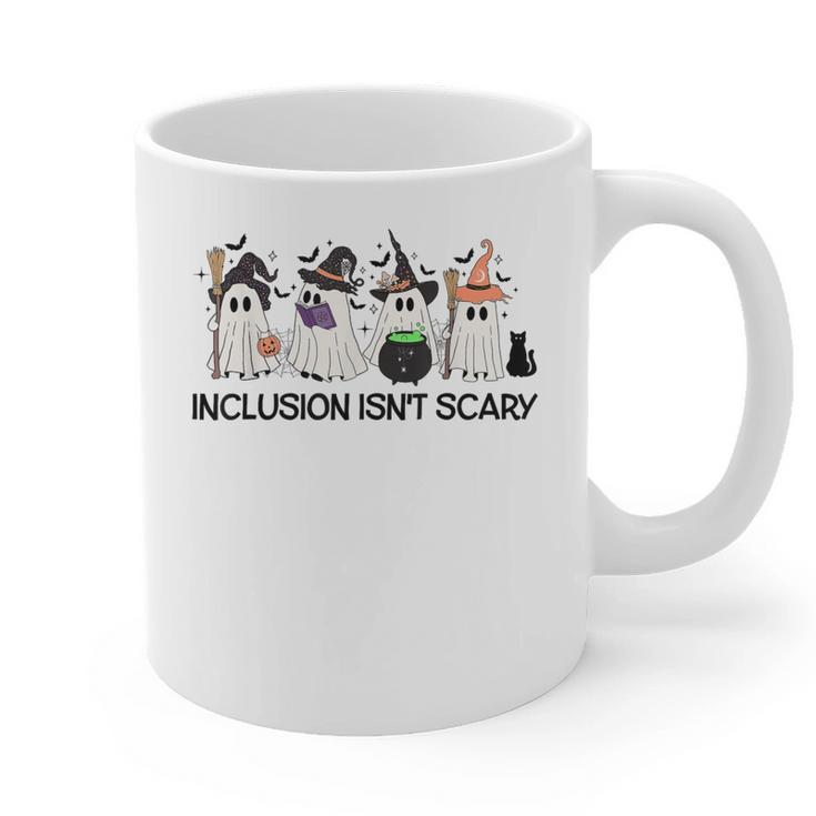 Inclusion Isn't Scary Boo Ghost Halloween Sped Teacher Graphic Print Coffee Mug