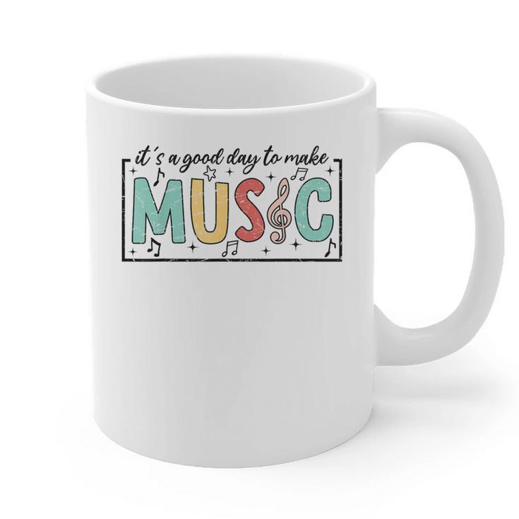 It's A Good Day To Make Music Musician Music Teacher Graphic Print Coffee Mug